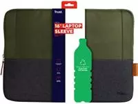 Een Trust laptop sleeve voor 16 inch laptops, groen koop je bij ShopXPress