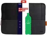 Een Trust laptop sleeve voor 16 inch laptops, zwart koop je bij ShopXPress