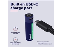 Een Trust USB-C herlaadbare batterijen AA, blister van 2 stuks koop je bij Supplierz BV