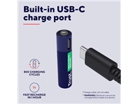 Een Trust USB-C herlaadbare batterijen AAA, blister van 2 stuks koop je bij Supplierz BV