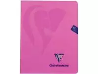 Een Clairefontaine schrift mimesys voor ft A5, 72 bladzijden, kaft in PP, geruit 5 mm, geassorteerde kleuren koop je bij ShopXPress