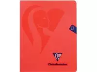 Een Clairefontaine schrift mimesys voor ft A5, 72 bladzijden, kaft in PP, gelijnd, geassorteerde kleuren koop je bij ShopXPress