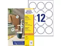 Een Avery Zweckform ronde etiketten, diameter 60 mm, wit, permanent klevend, 120 etiketten, 10 vellen koop je bij ShopXPress