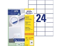 Een Avery Zweckform 3475, Universele etiketten, Ultragrip, wit, 200 vel, 24 per vel, 70 x 36 mm koop je bij ShopXPress