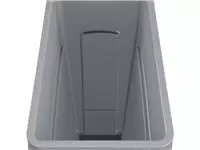 Een Rubbermaid afvalcontainer Slim Jim, 87 liter, grijs koop je bij ShopXPress