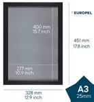 Een Europel clicklijst, lijst 25mm A3, mat zwart posterframe koop je bij ShopXPress