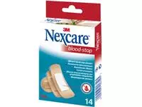 Een 3M bloedstelpende pleister Nexcare Blood-Stop, pak van 14 stuks koop je bij ShopXPress