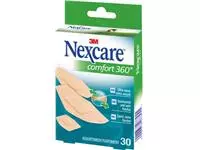 Een 3M pleister Nexcare Comfort 360° 3 formaten, pak van 30 stuks koop je bij ShopXpress B.V.