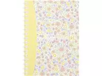 Een Oxford Floral softcover spiraalschrift, ft A6, 50 vel, geruit 5 mm, 4 geassorteerde designs koop je bij ShopXPress