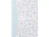 Een Oxford Floral softcover spiraalschrift, ft A6, 50 vel, geruit 5 mm, 4 geassorteerde designs koop je bij ShopXPress