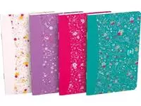 Een Oxford Floral softcover notitieblok, ft 9 x 14 cm, 30 vel, gelijnd, 4 geassorteerde designs koop je bij ShopXPress