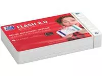 Een Oxford Flash 2.0 flashcard starterkit, gelijnd, A7, wit, pak van 80 vel koop je bij ShopXPress