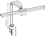 Een Hansa bureaulamp Flow, LED, grijs koop je bij ShopXPress