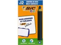 Een Bic Kids potlood voor whiteboards Multisurface, blauw, doos van 12 stuks koop je bij ShopXPress