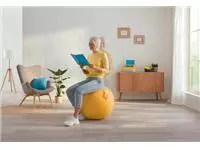Een Leitz Ergo Cosy actieve zitbal, geel koop je bij ShopXPress