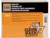 Een Cleverpack documenthouder, onbedrukt, ft 165 x 112 mm, pak van 100 stuks koop je bij ShopXPress