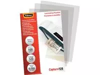 Een Fellowes lamineerhoes Capture125 ft 60 x 90 mm, 250 micron (2 x 125 micron), pak van 100 stuks koop je bij ShopXPress