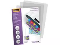 Een Fellowes lamineerhoes Enhance80 geperforeerd ft228 x 303 mm, 160 micron (2 x 80 micron), pak van 100 stuk koop je bij ShopXPress