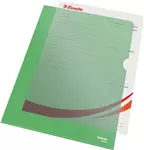 Een Esselte l-map, copy safe, gekorreld, A4, 115 micron, pak van 100 stuks, groen koop je bij ShopXPress