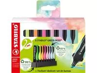 Een STABILO GREENBOSS PASTEL markeerstift, deskset van 8 stuks in geassorterde kleuren koop je bij ShopXPress