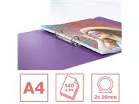 Een Esselte Colour'Breeze ringmap, 2 ringen, PP, ft A4, met soepele kaft, lavendel koop je bij ShopXPress