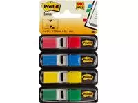 Een Post-it Notes Smal, 4 x 35 tabs, rood, blauw, geel en groen koop je bij ShopXPress