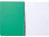 Een Clairefontaine FOREVER spiraalschrift, gerecycleerd, A4, 90g, 120 bladzijden, geruit 5 mm, groen koop je bij ShopXPress