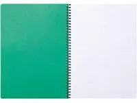 Een Clairefontaine FOREVER spiraalschrift, gerecycleerd, A4, 90g, 120 bladzijden, gelijnd, groen koop je bij ShopXPress