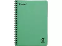 Een Clairefontaine FOREVER spiraalschrift, gerecycleerd, A5, 90g, 120 bladzijden, gelijnd, groen koop je bij ShopXPress