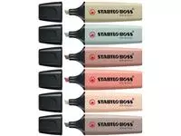 Een STABILO BOSS ORIGINAL NatureCOLORS markeerstift, etui van 6 stuks, assorti koop je bij ShopXPress