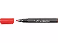 Een Pergamy permanent marker met ronde punt, rood koop je bij ShopXPress