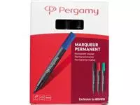 Een Pergamy permanent marker met beitelpunt, zwart koop je bij ShopXPress