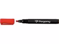 Een Pergamy permanent marker met beitelpunt, rood koop je bij ShopXPress
