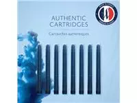 Een Waterman inktpatronen Standard Long, blauw (Serenity), blister van 32 stuks koop je bij ShopXPress