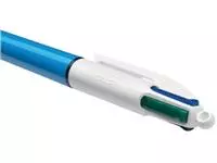 Een Bic 4 Colours Original 4-kleurenbalpen, 0,32 mm, klassieke inktkleuren, lichaam blauw koop je bij ShopXPress
