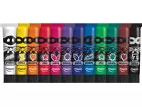 Een Maped Color'Peps plakkaatverf, tubes van 12 ml, ophangdoos met 12 tubes in geassorteerde kleuren koop je bij ShopXPress