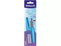 Een Pelikan Twist roller, in doosje, lichtblauw koop je bij ShopXPress
