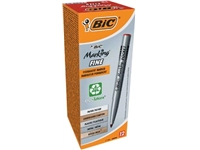 Een Bic permanent marker ECOlutions, schrijfbreedte 1,1 mm, fijne punt, rood koop je bij Supplierz BV