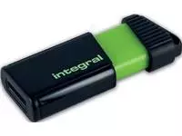 Een Integral Pulse USB 2.0 stick, 128 GB, zwart/geel koop je bij ShopXPress