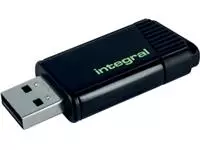 Een Integral Pulse USB 2.0 stick, 128 GB, zwart/geel koop je bij ShopXPress