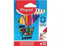 Een Maped kleurpotlood Color'Peps Mini Strong, 12 potloden in een kartonnen etui koop je bij ShopXPress