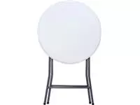 Een Inklapbare statafel BT100, wit, diameter 80 cm koop je bij ShopXPress