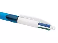 Een Bic 4 Colours Grip 4-kleurenbalpen, medium, klassieke inktkleuren, lichaam blauw koop je bij ShopXPress