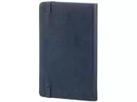 Een Moleskine notitieboek, ft 9 x 14 cm, effen, harde cover, 192 blad, saffier koop je bij ShopXPress
