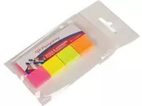 Een Pergamy Index & papieren markeerstroken, pak van 4 x 50 vel, geassorteerde neon kleuren koop je bij ShopXPress