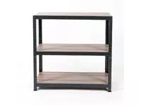 Een Avasco rek Home table, ft 88 x 90 x 45 cm, 3 legborden, uit metaal, zwart koop je bij ShopXPress