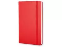 Een Moleskine notitieboek, ft 9 x 14 cm, effen, harde cover, 192 blad, rood koop je bij ShopXPress