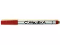 Een Correctbook uitwisbare pen, schrijfbreedte: 0,6mm, rood koop je bij ShopXPress