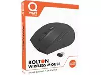 Een Qware draadloze muis Bolton, zwart koop je bij ShopXPress