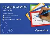 Een Correctbook Flashcards (systeemkaarten), uitwisbaar / herbruikbaar, gelijnd, pak van 144 stuks koop je bij ShopXPress